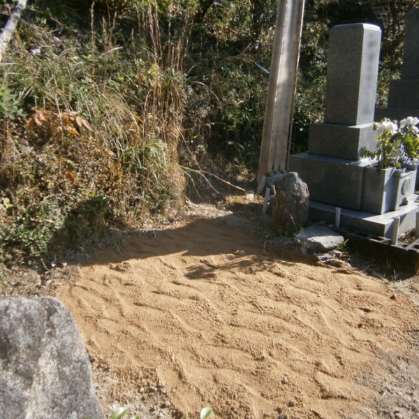 2016年9月施工 広島県広島市中区 Ｎ様 8寸3重台 墓じまい